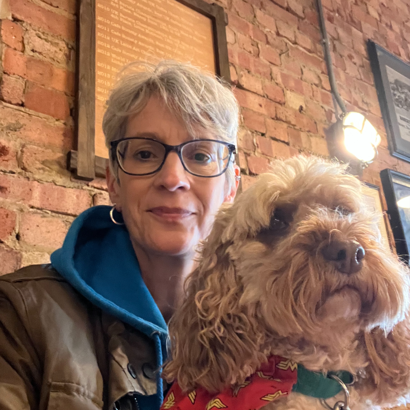 Natalie Bryden with dog